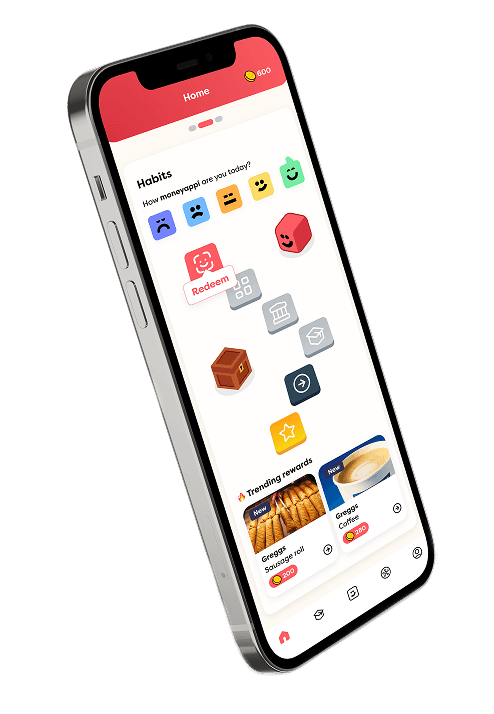 Phone displaying the moneyappi employee app